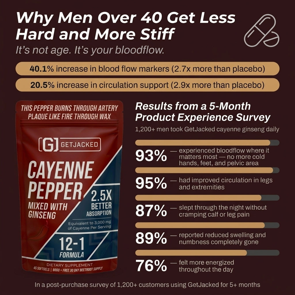 GetJacked Cayenne Softgels + FREE Beetroot Capsules*