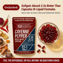 GetJacked Cayenne Softgels + FREE Beetroot Capsules*