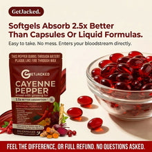 Unterstützen Sie die Gefäßfunktion mit GetJacked Cayenne Softgels